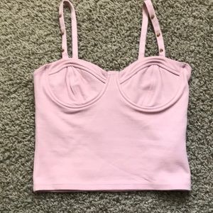 Pink crop top